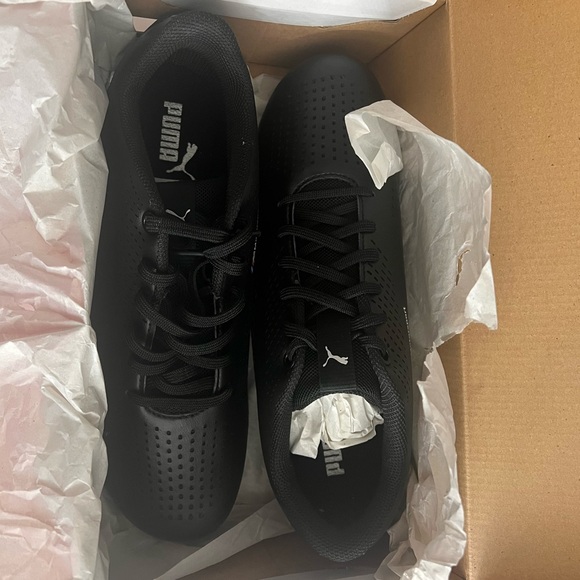 BMW Puma Black and Yellow Green Athletic Shoes - Picture 16 of 17